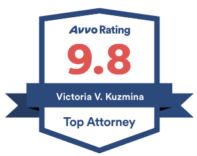 Avvo Rating "Top Attorney" badge for Victoria V. Kuzmina